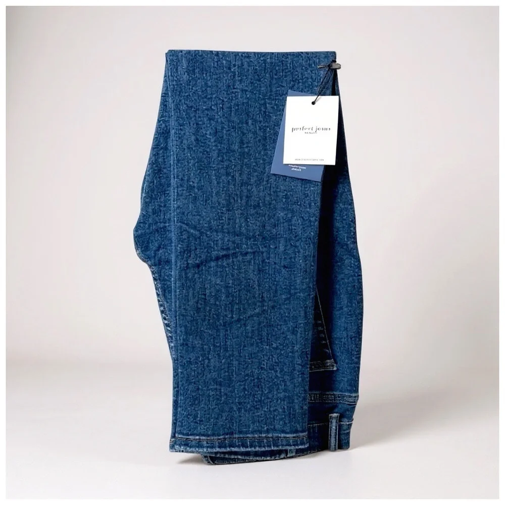 Perfect Jeans Men’s ‘Oceans’ Medium-Blue Slim-Fit Jeans / 28” x 30”